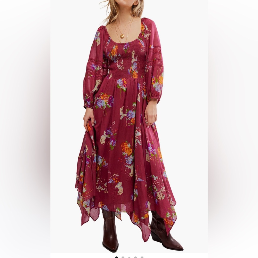 FREE PEOPLE MORNING GLORY MAXI DRESS SIZE XS MSRP $168.00 NWT
